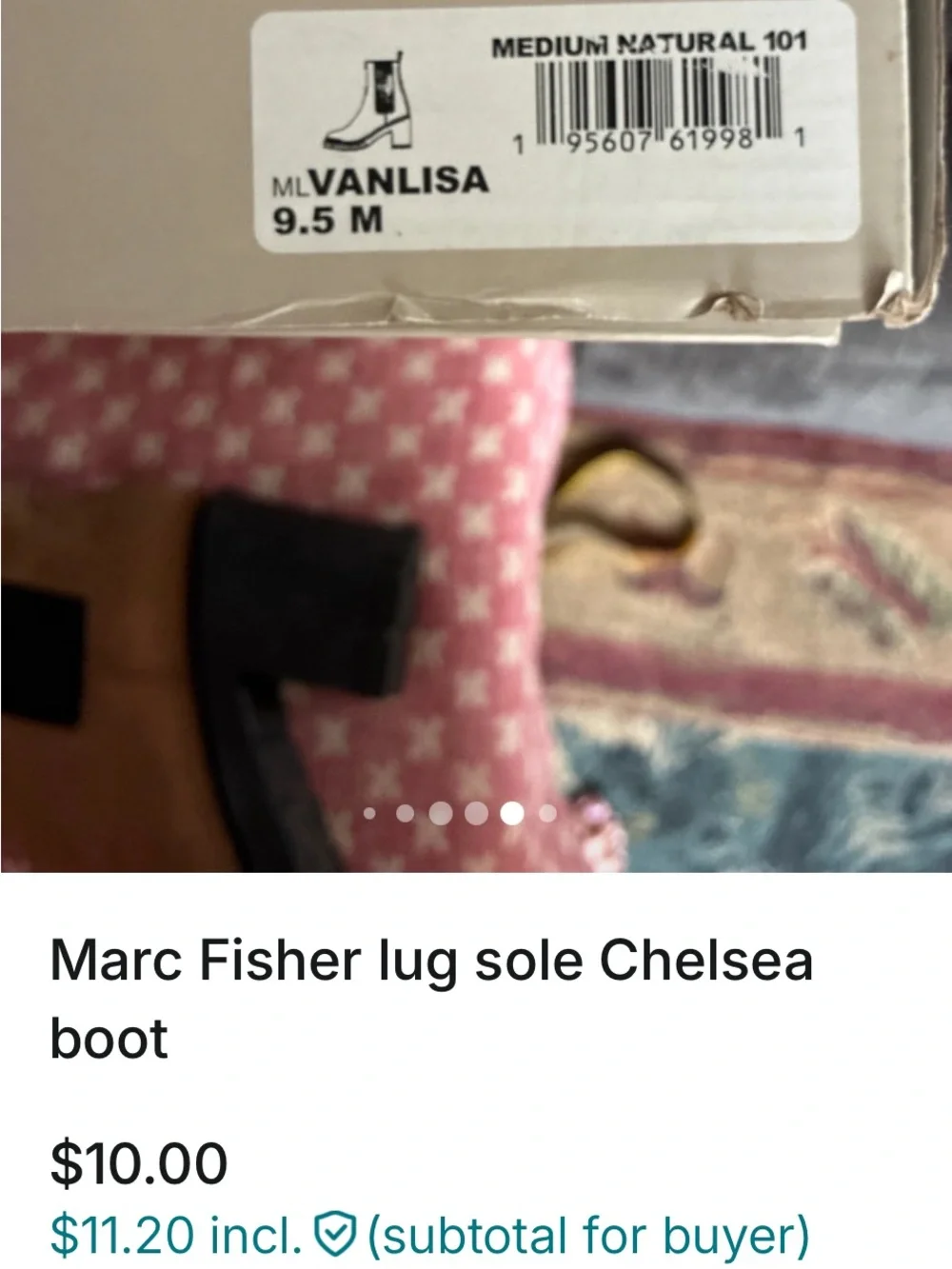 Marc Fisher suede chelsea